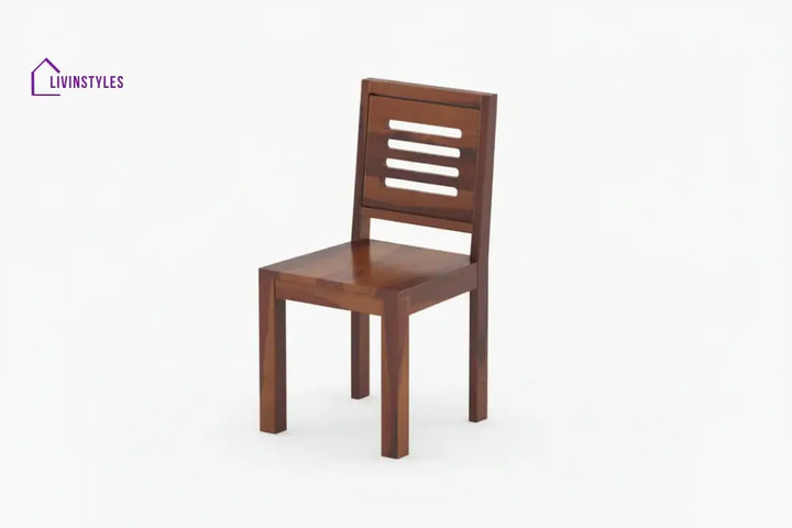 Daria Sheesham wood 6 Seater Dining Set without cushion Top chair