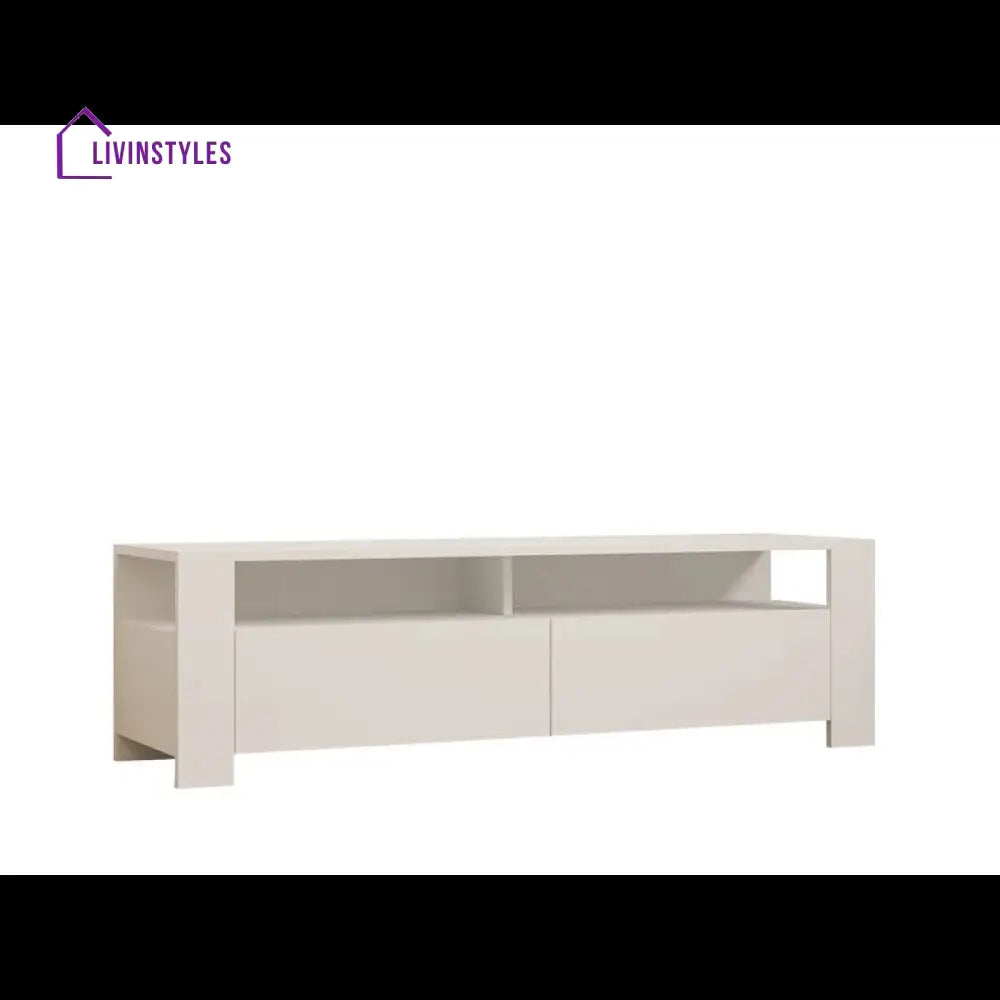 Margaret White Finish Tv Unit Stand for Living Room