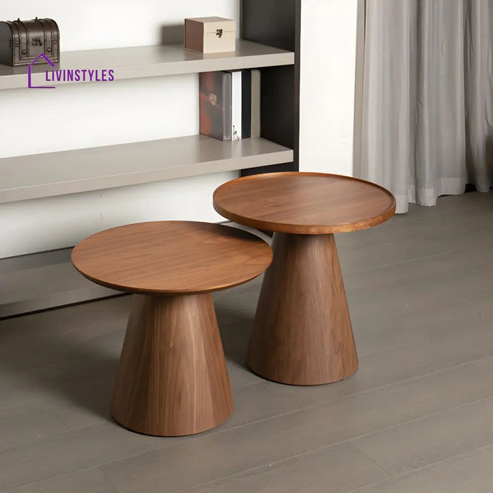 Margaret Wooden Side Table for Living Room