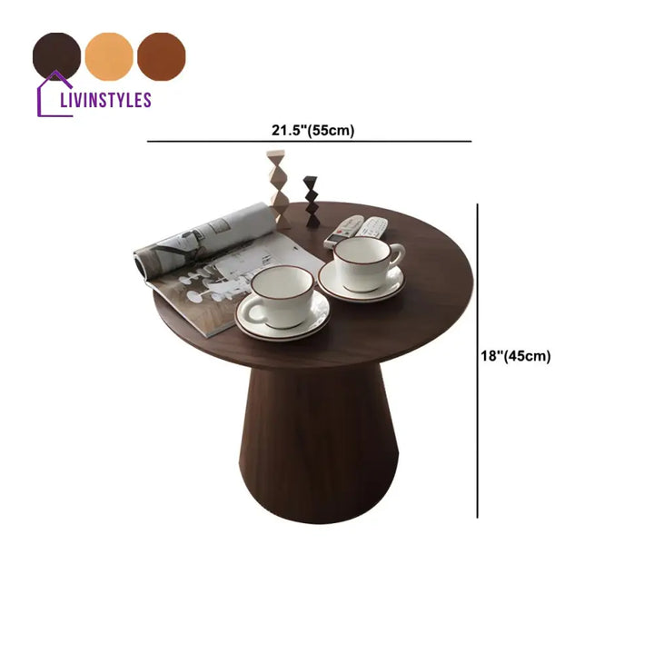 Margaret Wooden Side Table for Living Room