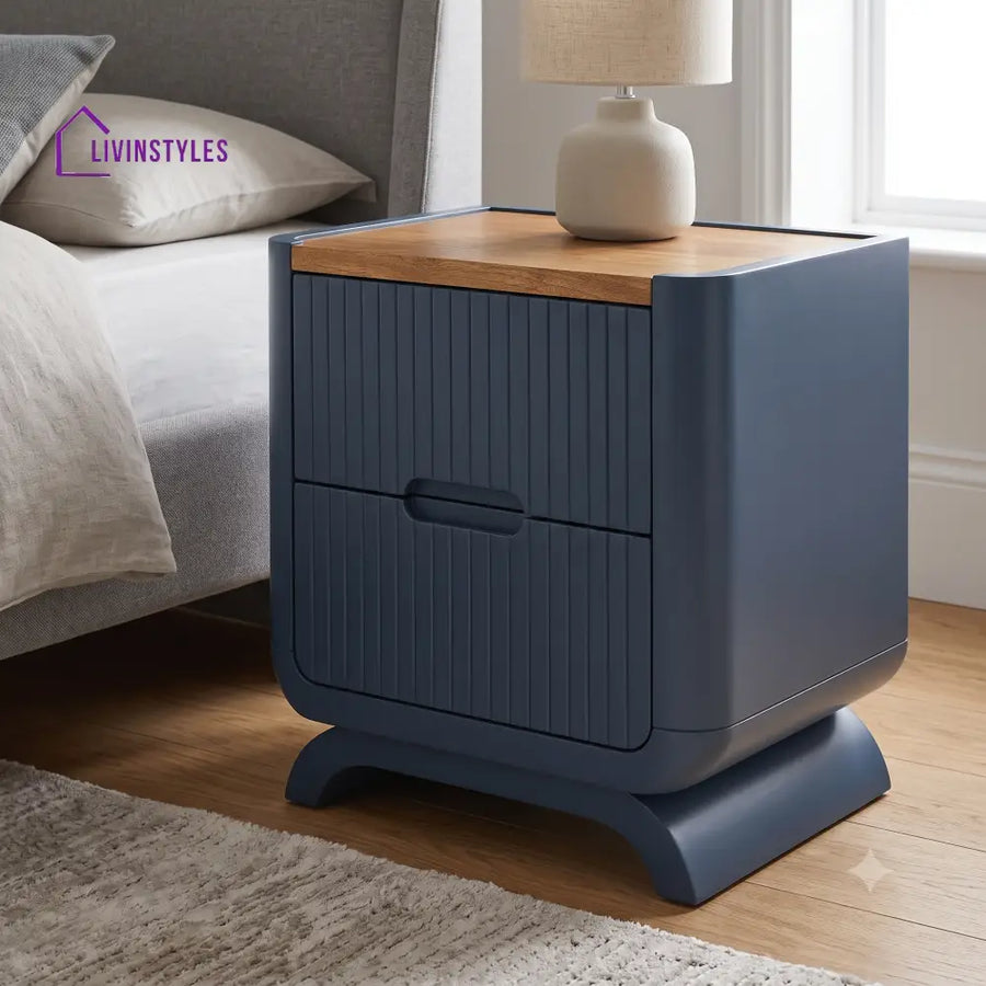 Margaux Premium Solid Wood Bedside Table | Side Table for Bedroom