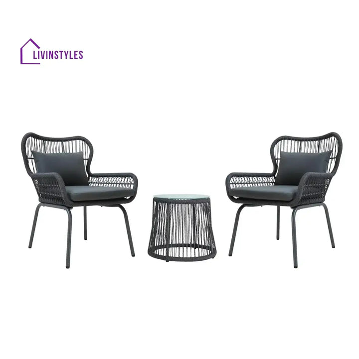 Marguerite Outdoor Patio Garden 3 Piece All Weather Resistant Furniture Set - Patio Set
