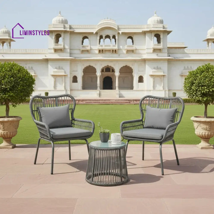 Marguerite Outdoor Patio Garden 3 Piece All Weather Resistant Furniture Set - Patio Set