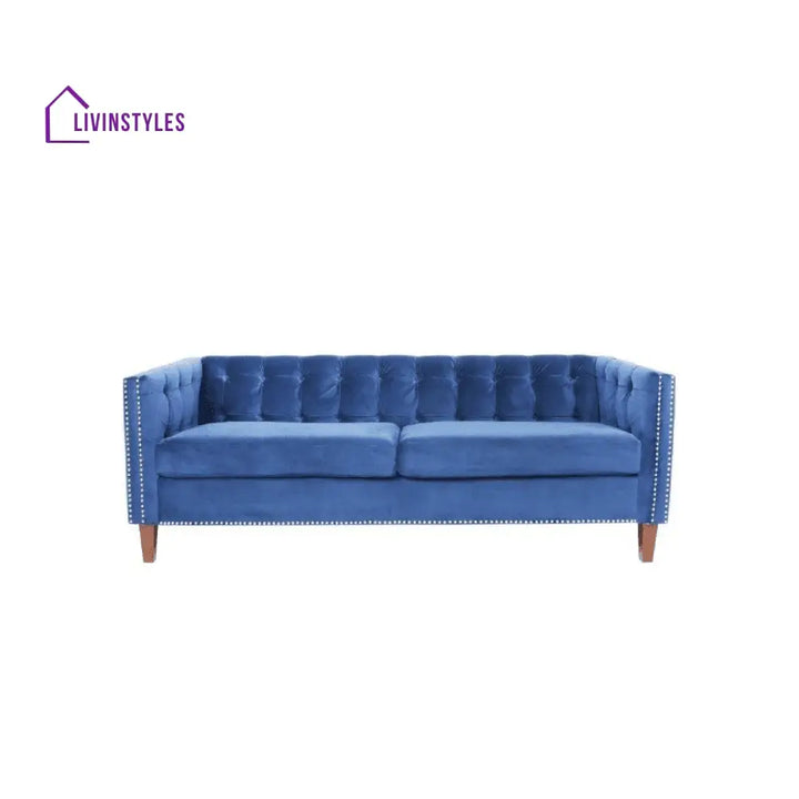 Maria 3 Seater Sofa in blue colour