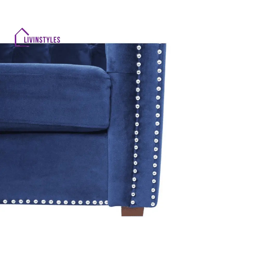 Maria 3 Seater Sofa in blue colour