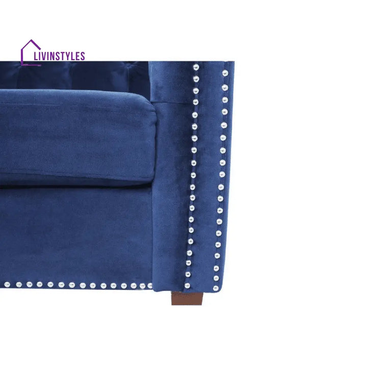 Maria 3 Seater Sofa in blue colour