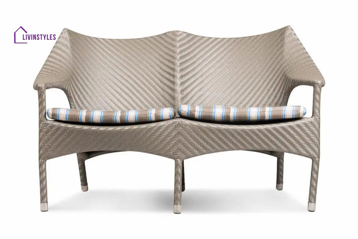 María Outdoor Sofa Set 2 Seater 2 Single seater and 1 Center Table (Beige) - Sofa Sets