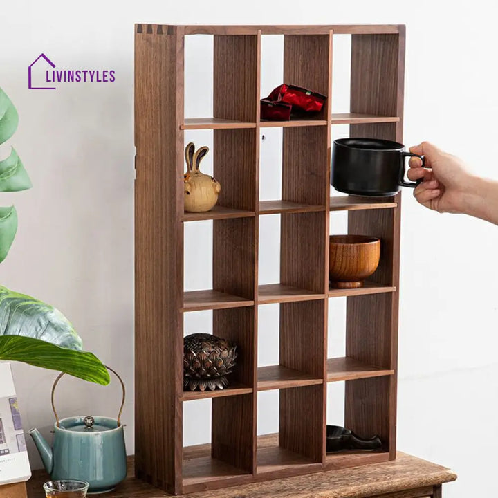 Maria Solid Wood Storage Shelves