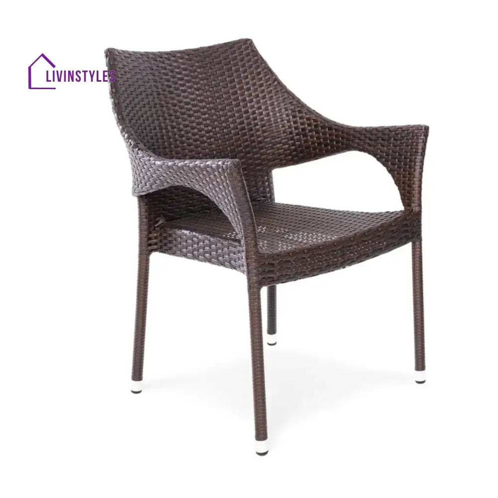 Mariama Outdoor Rattan Wicker Patio Dining Chairs - Dinning Chairs