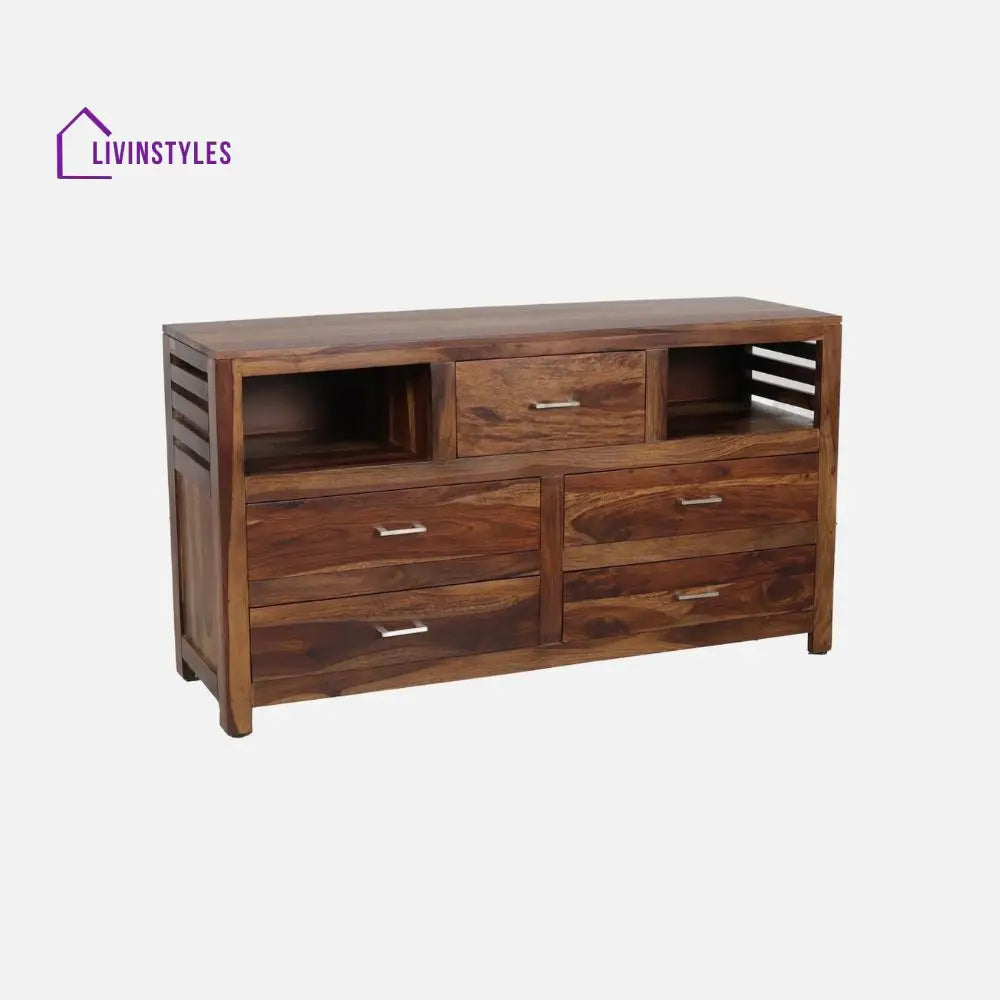 Maribel sheesham wood chest of drawers