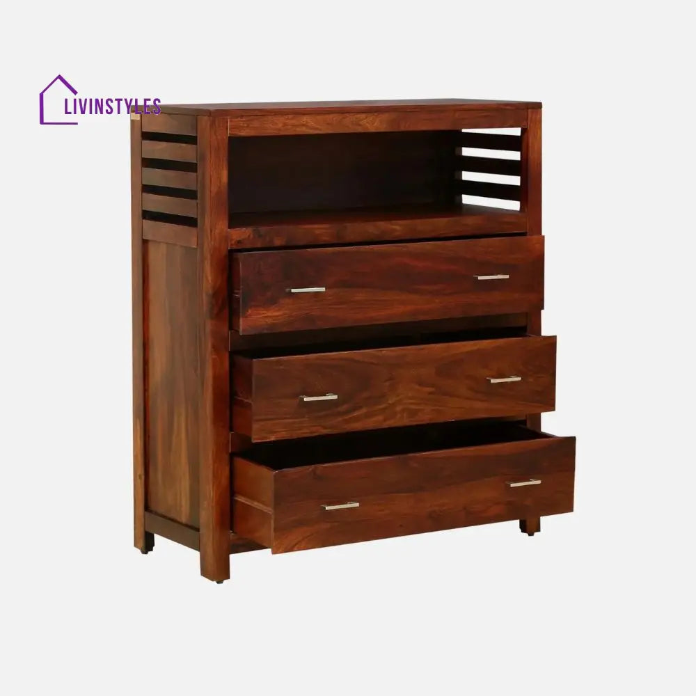 Maricela sheesham wood chest of drawers