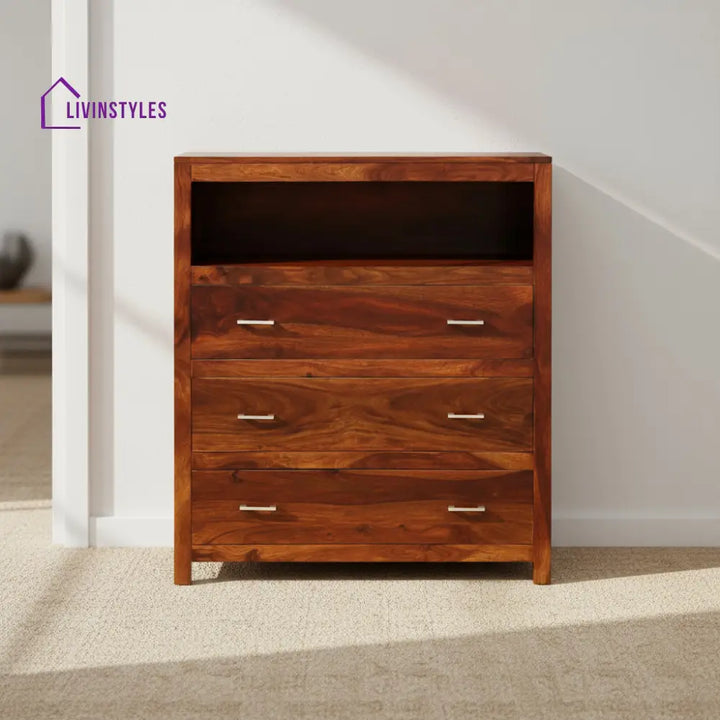 Maricela sheesham wood chest of drawers