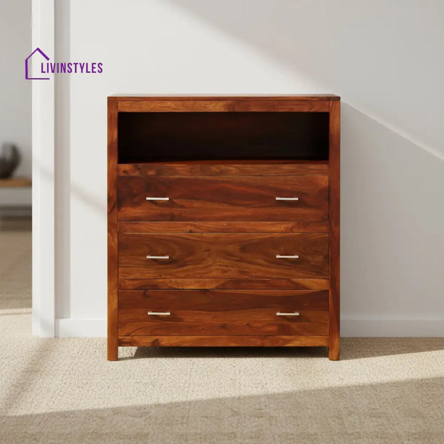 Maricela sheesham wood chest of drawers