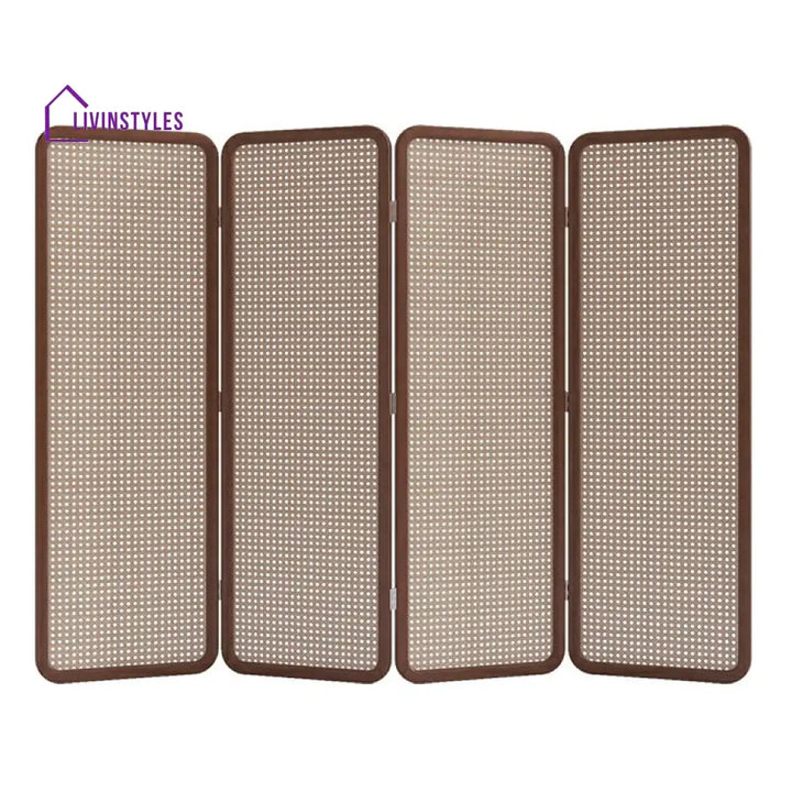 MarigoldWooden and Cane Weaving Room Partition for Living Room