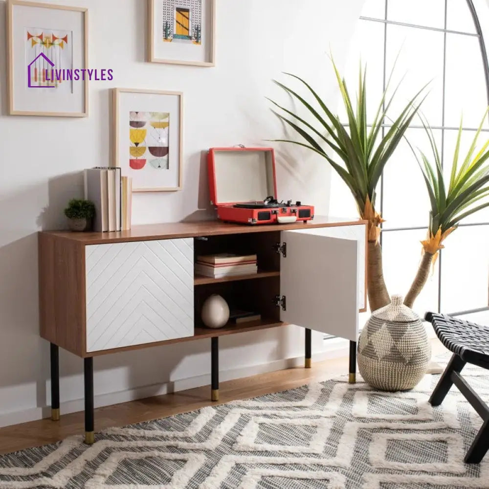 Marigold Wooden Finish Tv Unit Stand for Living Room