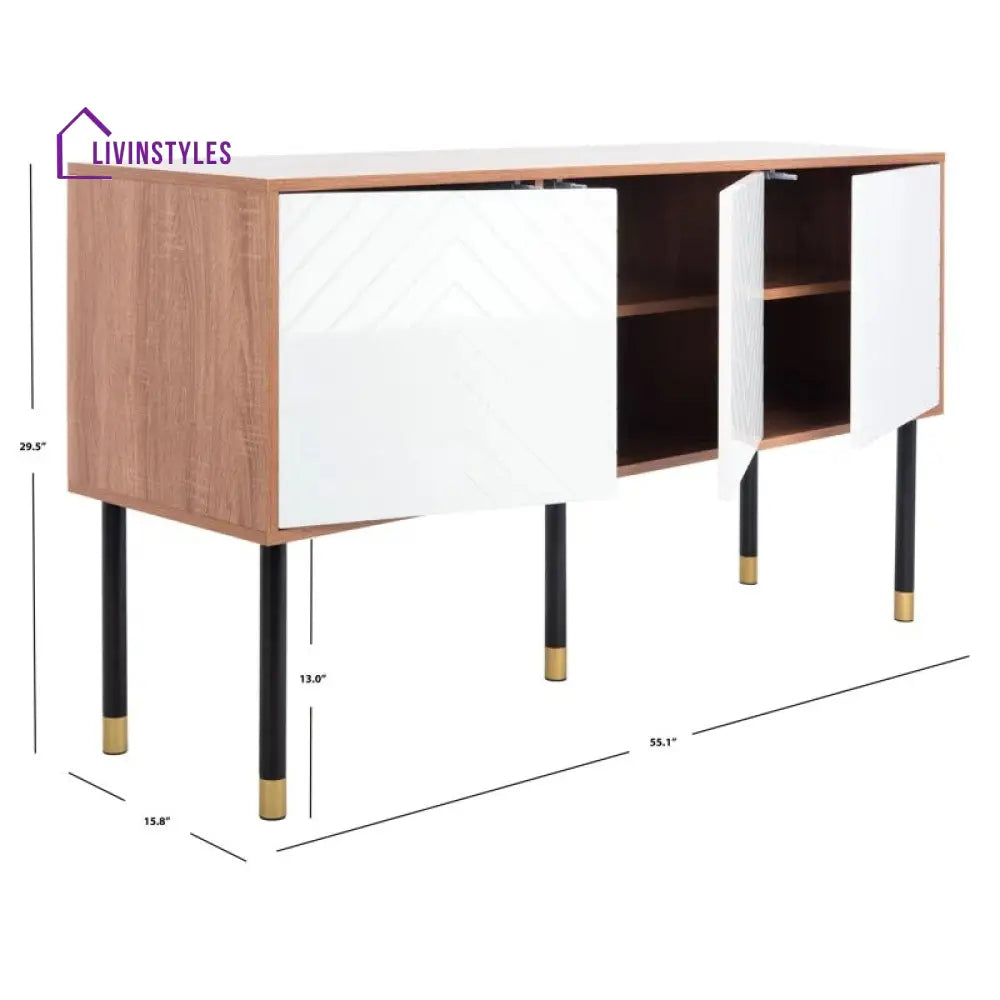 Marigold Wooden Finish Tv Unit Stand for Living Room