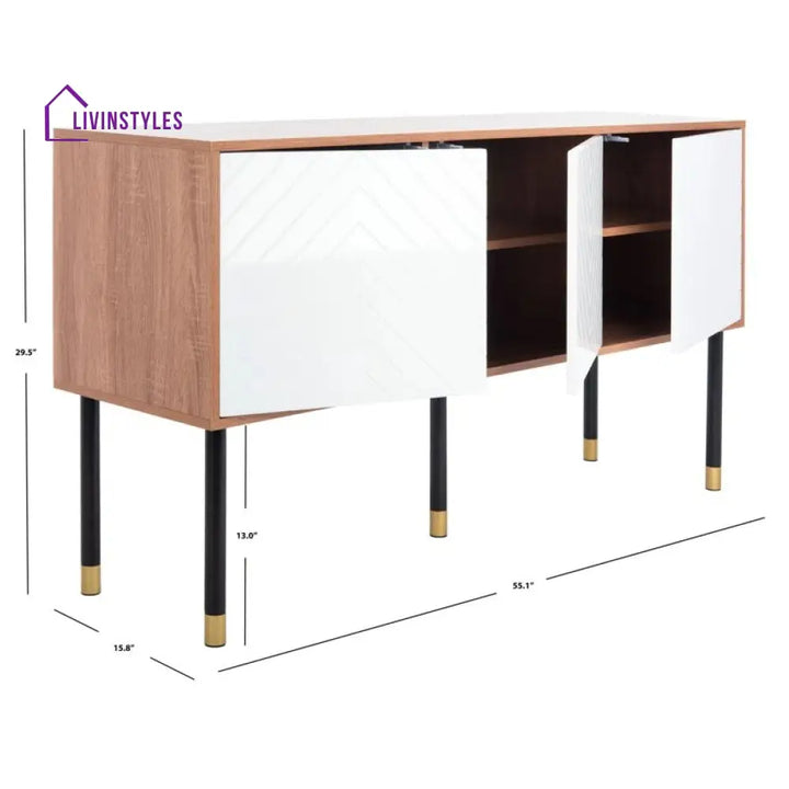 Marigold Wooden Finish Tv Unit Stand for Living Room