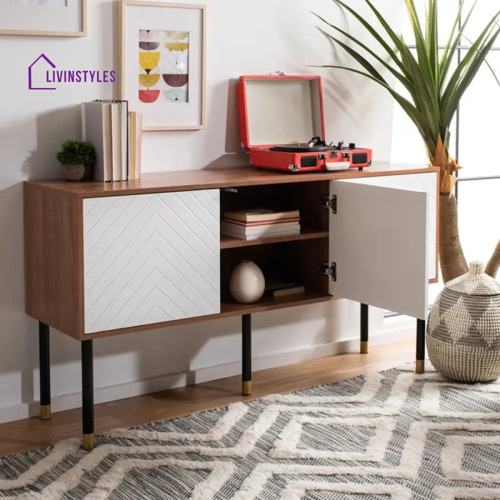 Marigold Wooden Finish Tv Unit Stand for Living Room
