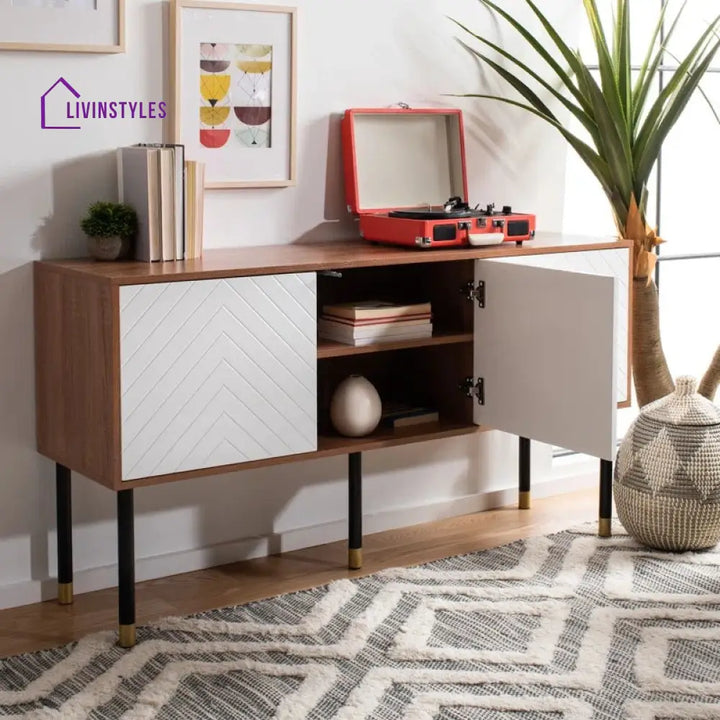 Marigold Wooden Finish Tv Unit Stand for Living Room