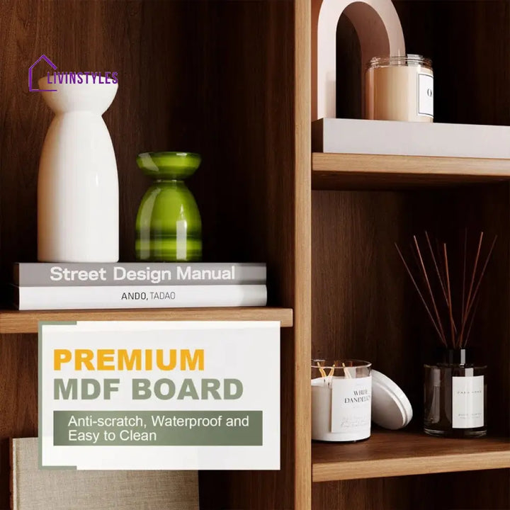 Marina Engineered Wood Bookshelves | Bookshelf for Living Room | Bedroom | Drawing Room | Study Room