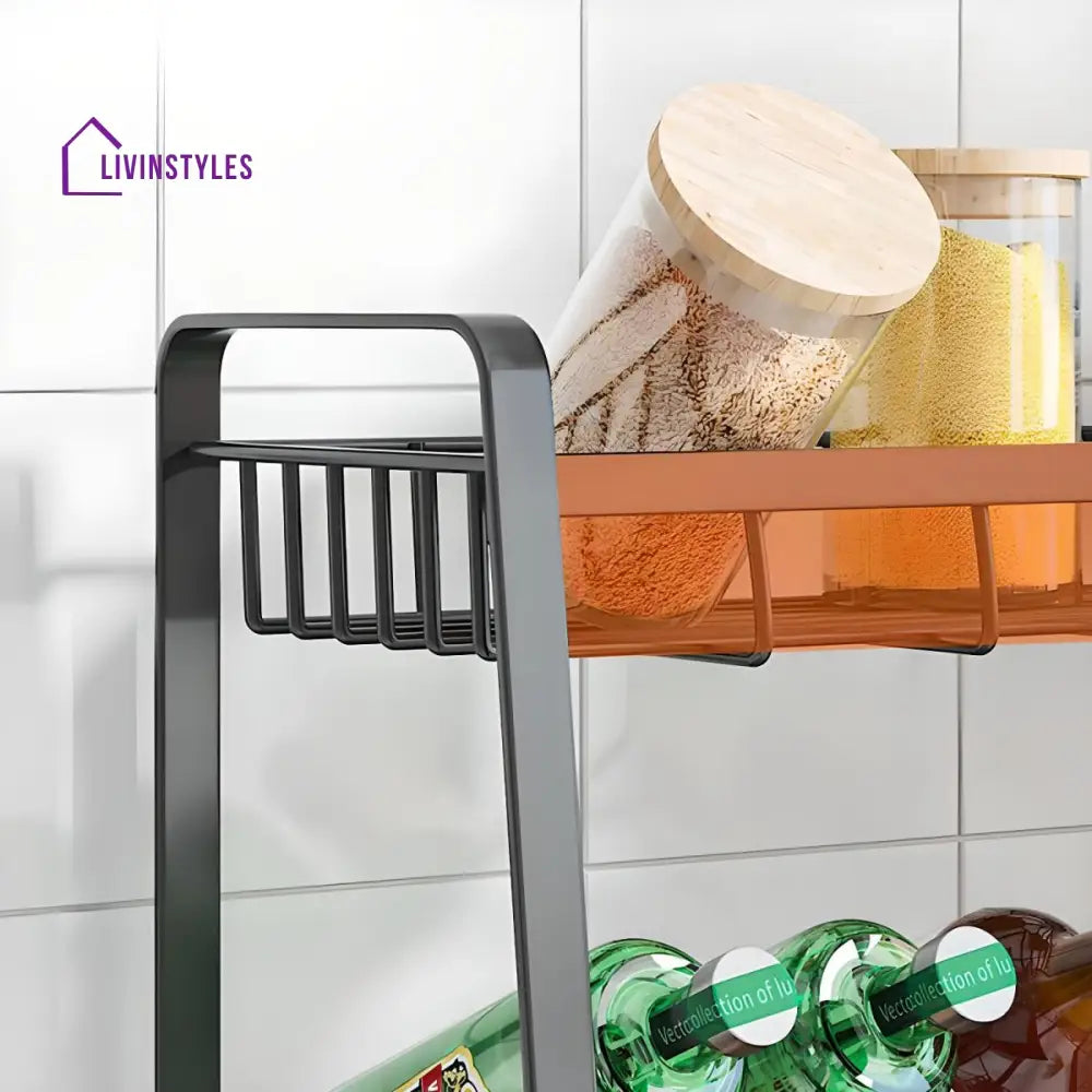 Marina Stainless Steel Frame Kitchen Rack | Storage Shelves