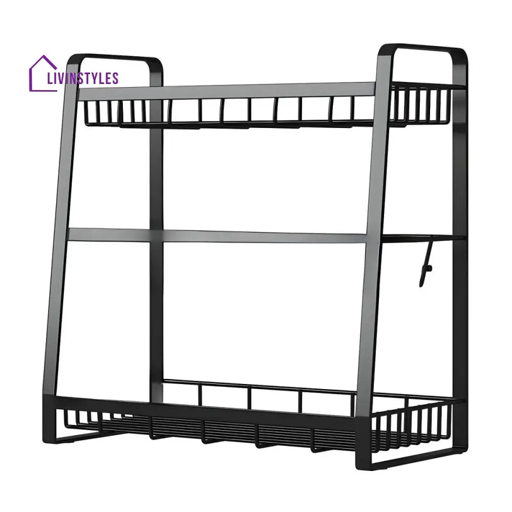 Marina Stainless Steel Frame Kitchen Rack | Storage Shelves
