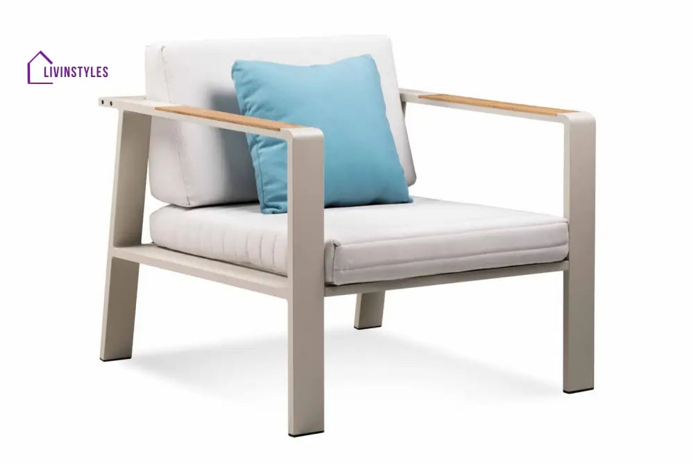 Marino Outdoor Sofa Set 2 Seater 2 Single seater and 1 Center Table (Beige) - Sofa Sets
