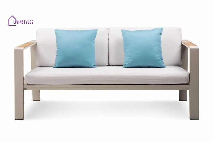 Marino Outdoor Sofa Set 2 Seater 2 Single seater and 1 Center Table (Beige) - Sofa Sets