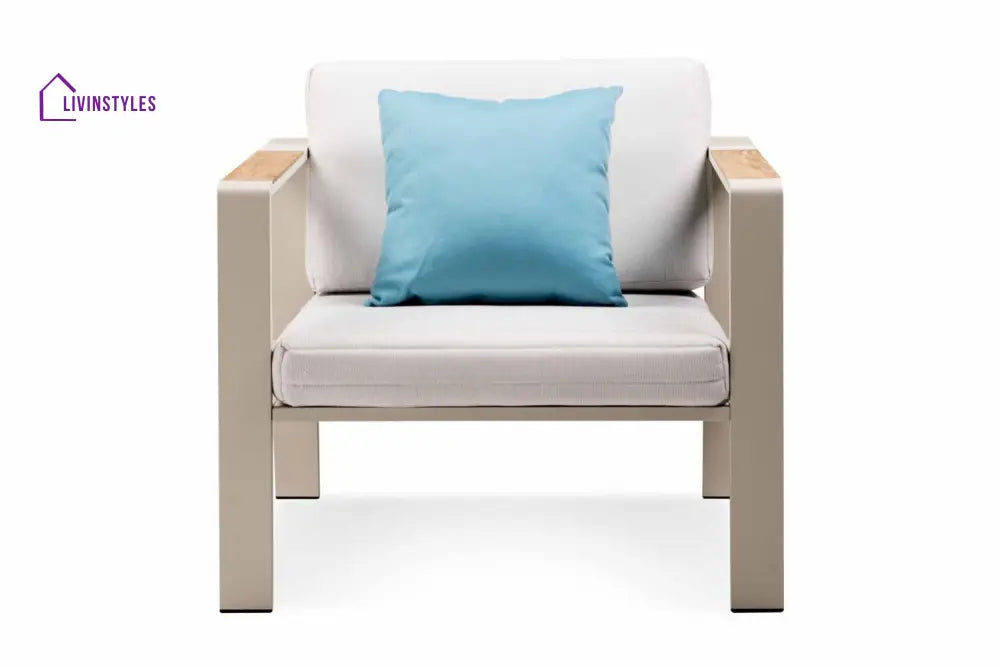 Marino Outdoor Sofa Set 2 Seater 2 Single seater and 1 Center Table (Beige) - Sofa Sets