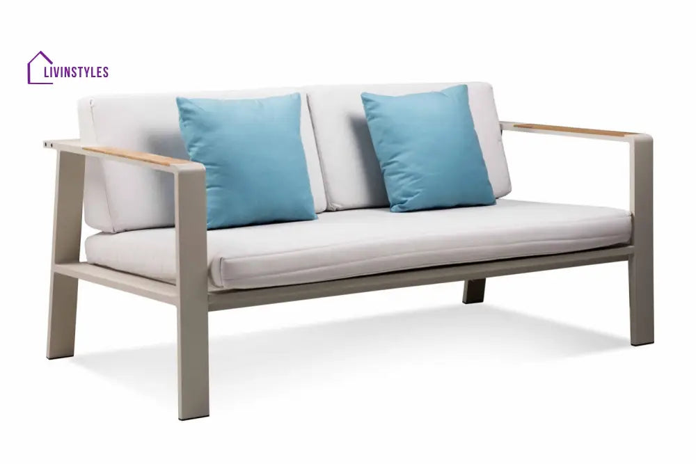 Marino Outdoor Sofa Set 2 Seater 2 Single seater and 1 Center Table (Beige) - Sofa Sets