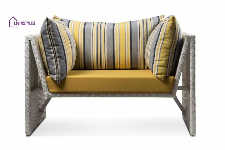 Marino Outdoor Sofa Set 2 Seater 2 Single seater and 1 Center Table (Sea Shell) - Sofa Sets