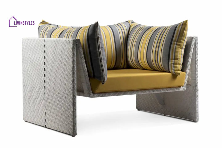 Marino Outdoor Sofa Set 2 Seater 2 Single seater and 1 Center Table (Sea Shell) - Sofa Sets