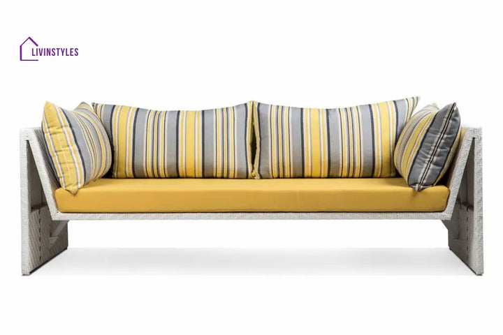 Marino Outdoor Sofa Set 2 Seater 2 Single seater and 1 Center Table (Sea Shell) - Sofa Sets