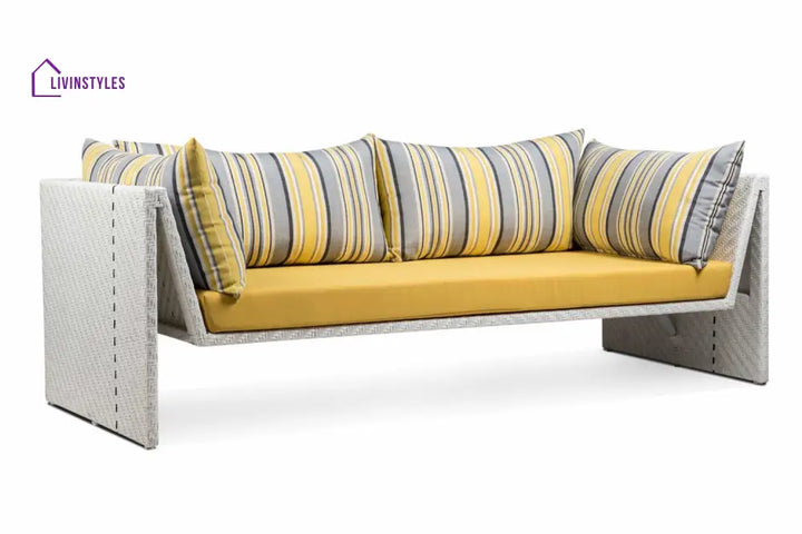 Marino Outdoor Sofa Set 2 Seater 2 Single seater and 1 Center Table (Sea Shell) - Sofa Sets