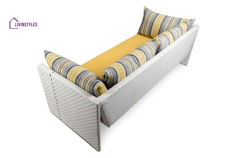Marino Outdoor Sofa Set 2 Seater 2 Single seater and 1 Center Table (Sea Shell) - Sofa Sets