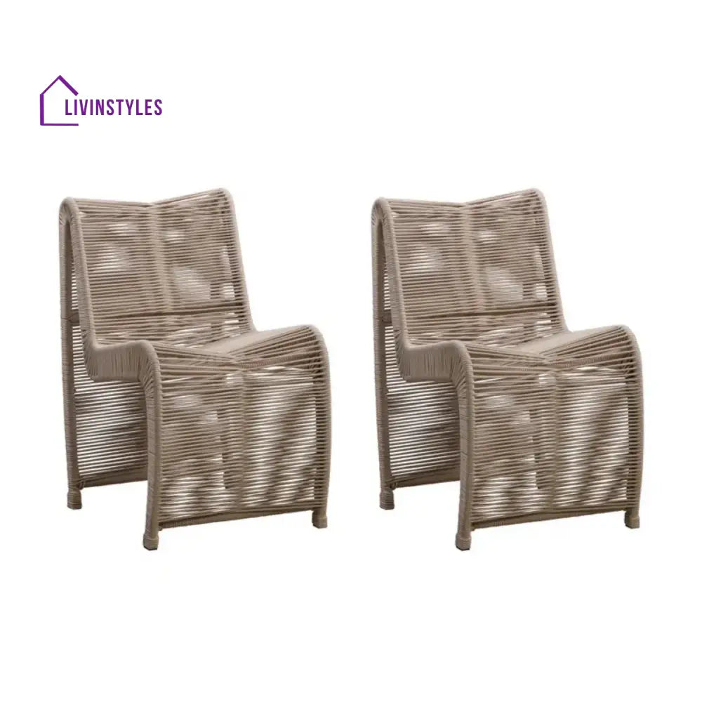 Mariposa 2-Piece Outdoor Rope Patio Chairs - Patio Chairs