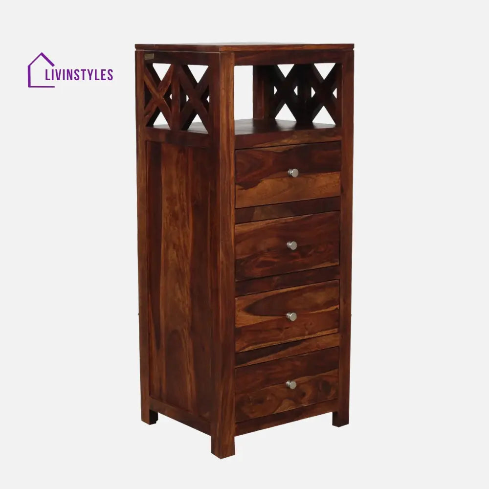 Marisol sheesham wood chest of drawers