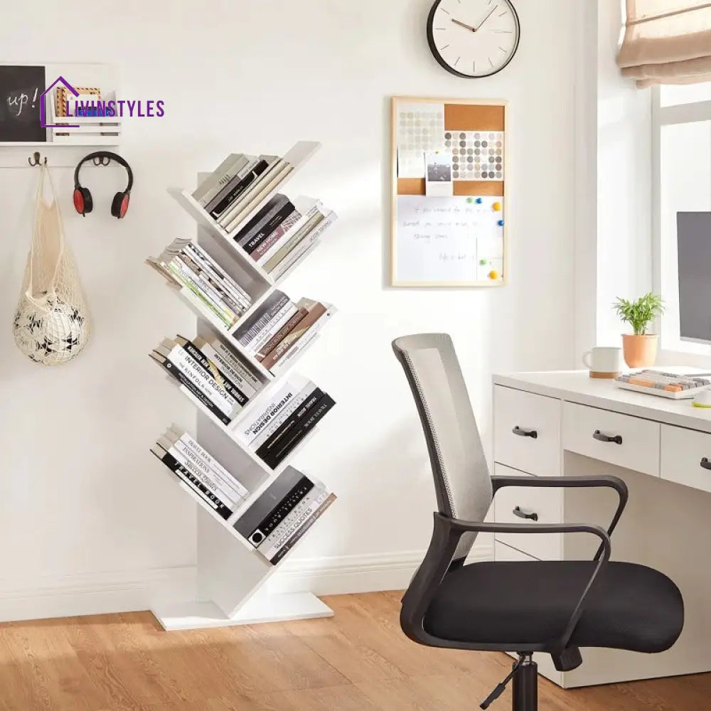Mariya Engineered Wood Bookshelves | Bookshelf for Living Room | Bedroom | Drawing Room | Study Room