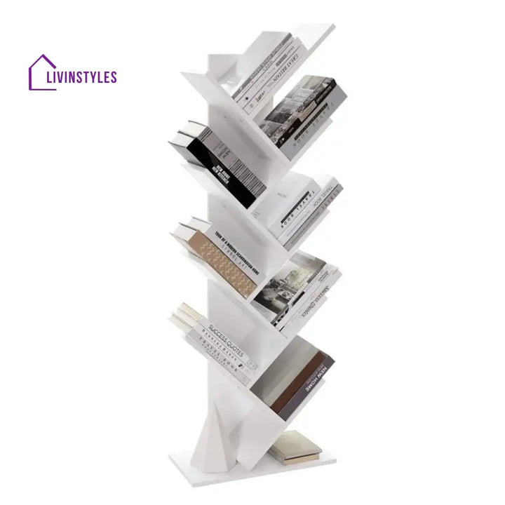 Mariya Engineered Wood Bookshelves | Bookshelf for Living Room | Bedroom | Drawing Room | Study Room