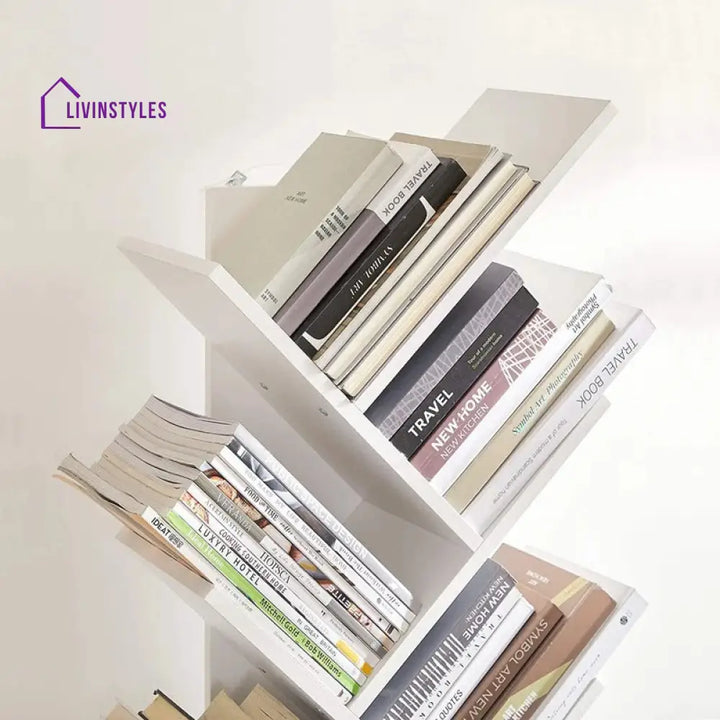 Mariya Engineered Wood Bookshelves | Bookshelf for Living Room | Bedroom | Drawing Room | Study Room