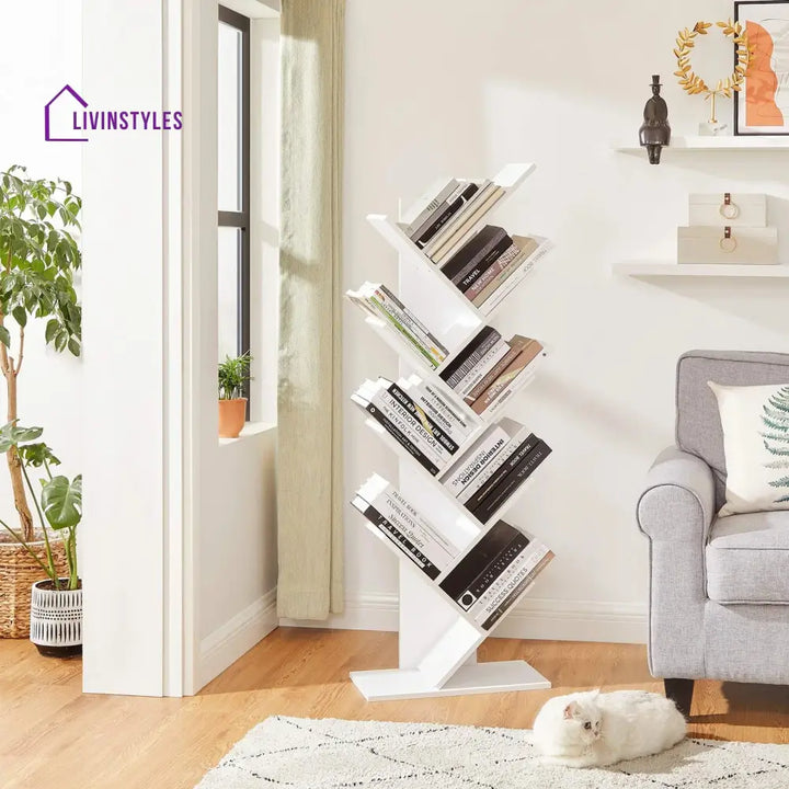 Mariya Engineered Wood Bookshelves | Bookshelf for Living Room | Bedroom | Drawing Room | Study Room
