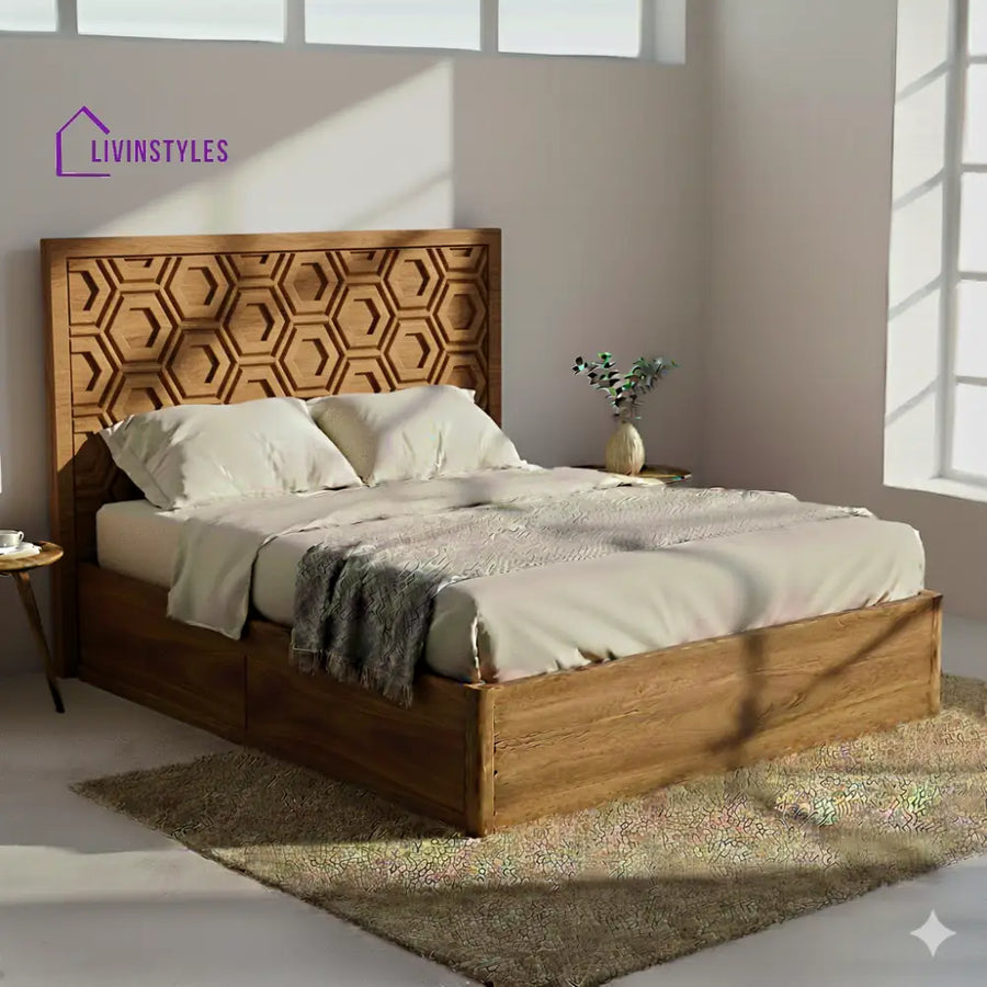 Mark Premium Sheesham Wood Bed