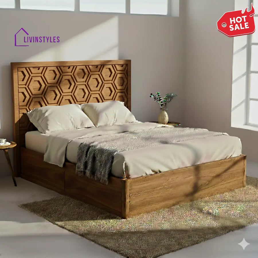 Mark Premium Sheesham Wood Bed