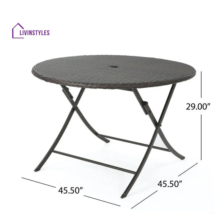 Marker 4 Seater Round Outdoor Dining Set