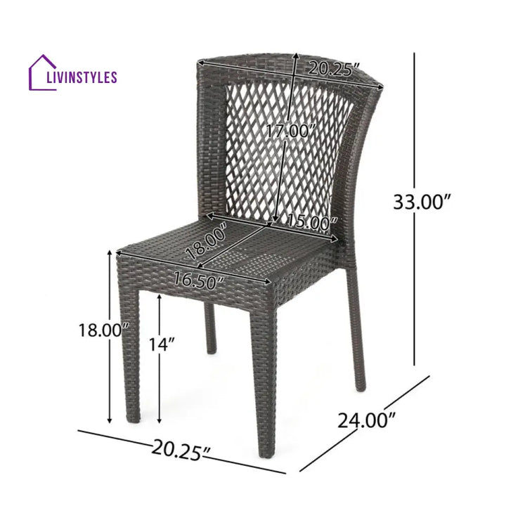 Marker 4 Seater Round Outdoor Dining Set