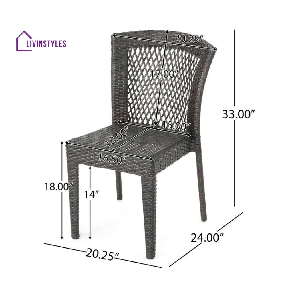 Marker 4 Seater Round Outdoor Dining Set