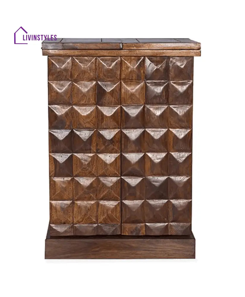 Marko Solid Wood Bar Cabinet Bar
