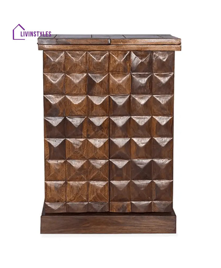 Marko Solid Wood Bar Cabinet Bar