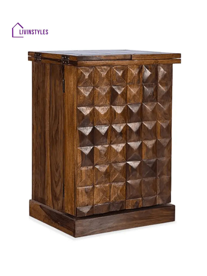 Marko Solid Wood Bar Cabinet Bar