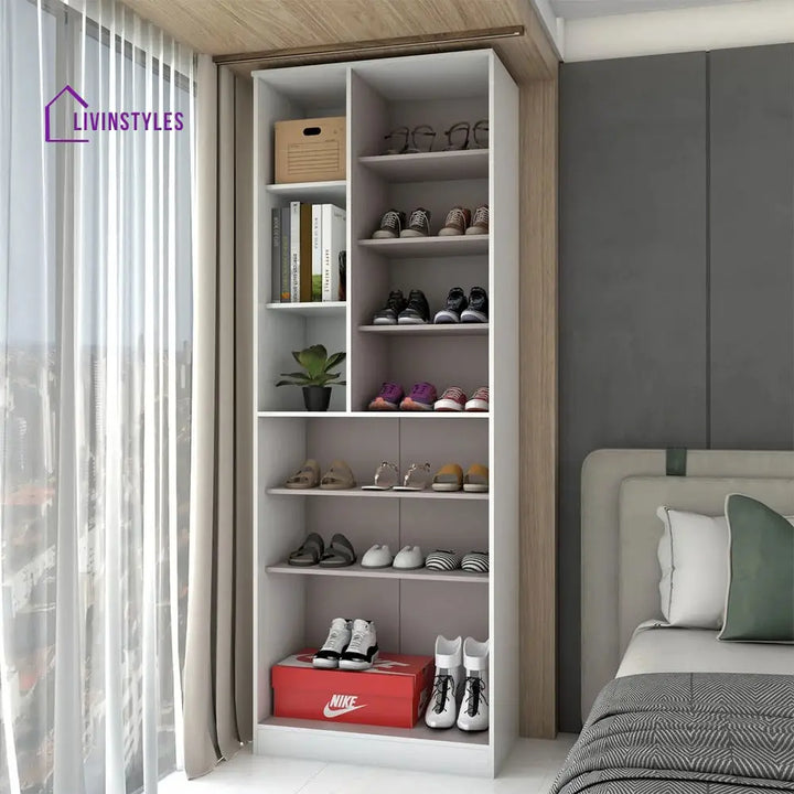 Masha White Shoe Rack